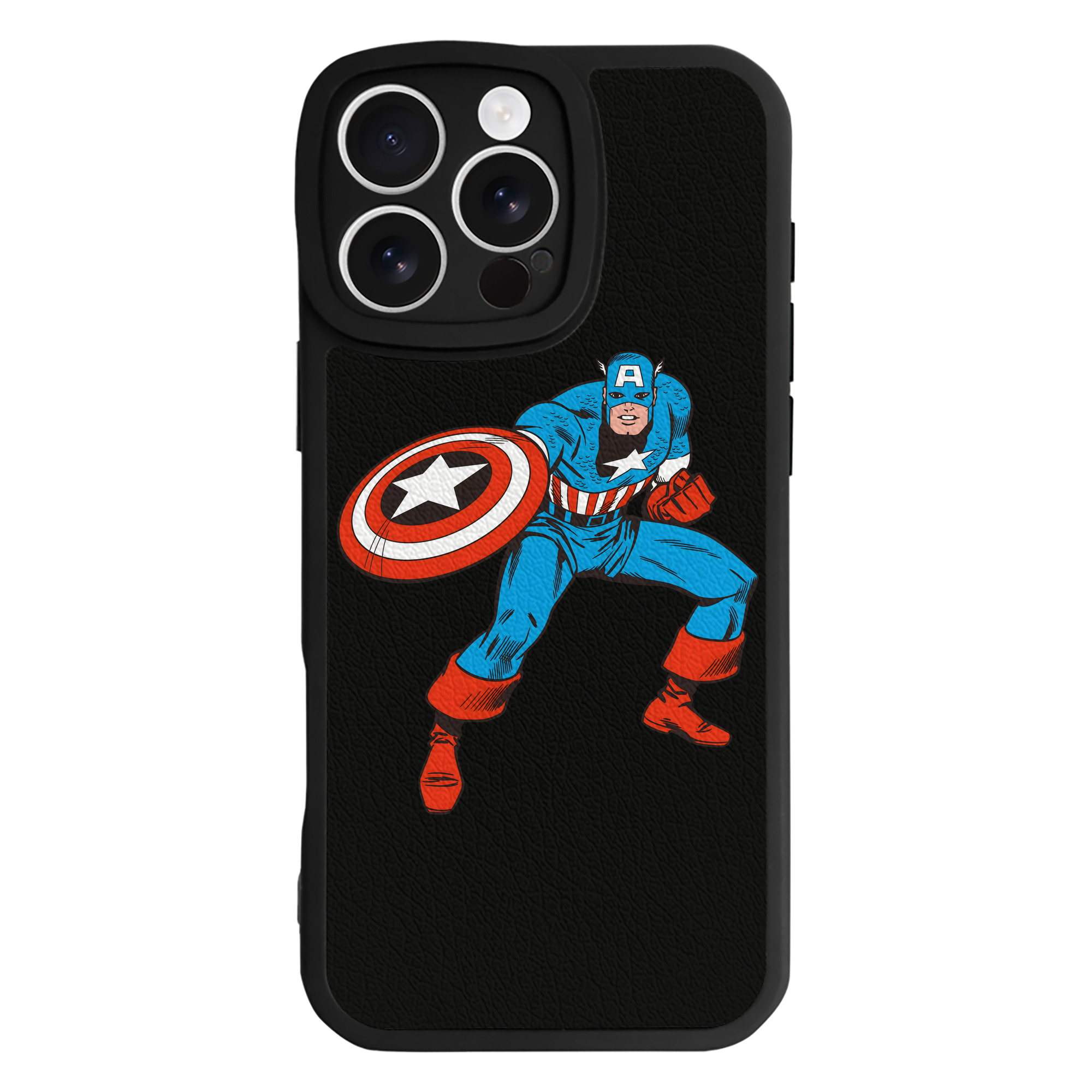 （画像用） アベンジャーズ The Avengers 【iPhone 16シリーズ対応】シリコンスマホケース（レザー調） 材質：シリコン